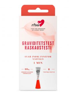 RFSU Helppo & Nopea -raskaustestiliuska 8 kpl