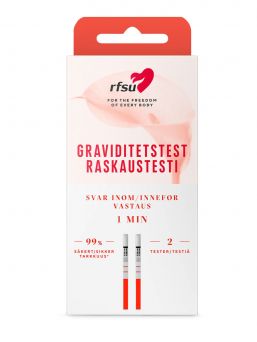 RFSU Helppo & Nopea -raskaustestiliuska 2 kpl