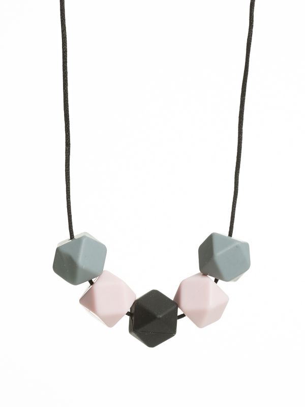 Imetyskoru (harmaa-rosa-musta)