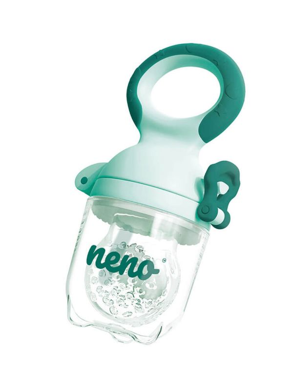 Neno Fresh Fruit Feeder vauvan syömäapu, jolla lapsi voi turvallisesta maistella vihanneksi ja hedelmiä.