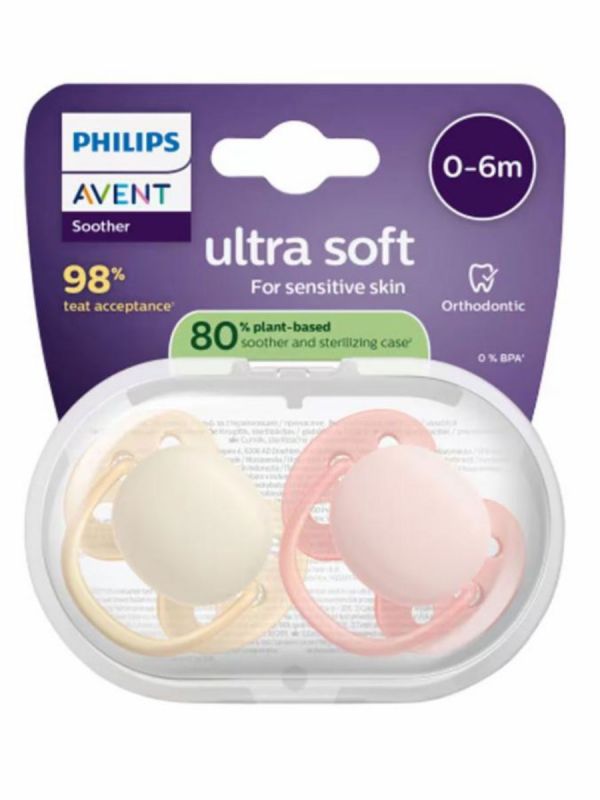 Philips Avent - tutti Ultra Soft 0-6kk, rosa/vanilja