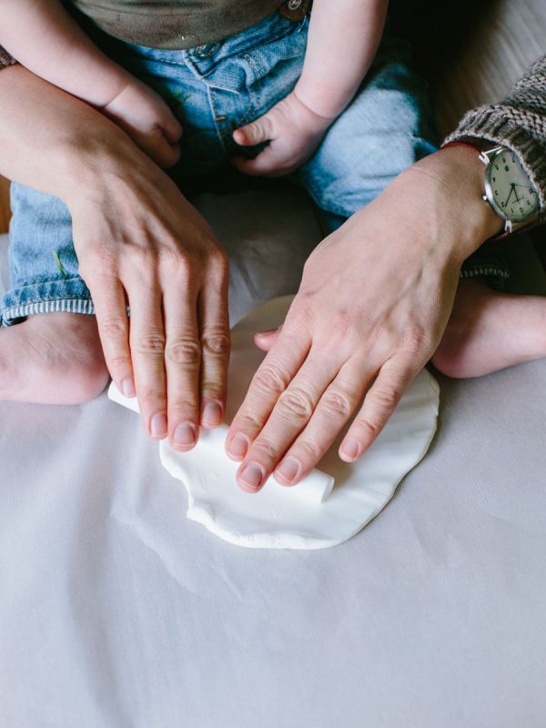 Babyprints Deluxe - triplakehys käden- ja jalanjäljelle + valokuvalle, valkoinen