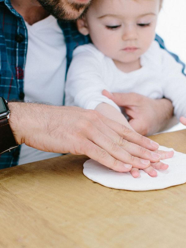 Babyprints Deluxe - triplakehys käden- ja jalanjäljelle + valokuvalle, valkoinen