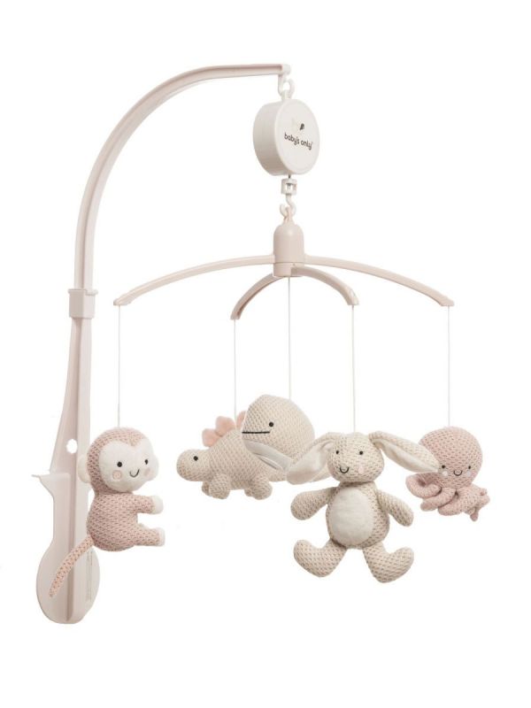 Baby´s Only - mobile pinnasänkyyn Animals, old pink/warm linen