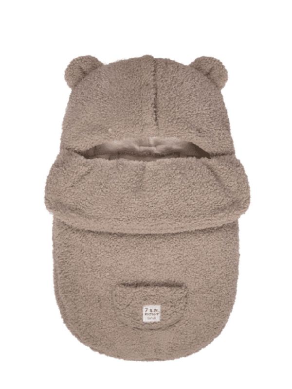 7 AM ENFANT Bebepod Teddy lämpöpussi vauvalle. Superpehmeä lämpöpussi sopii täydellisesti kevät- ja syysilmoihin pitäämään vauvasi lämpimänä.
