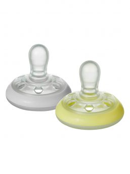 Tommee Tippee - nänniä muistuttava yötutti 0-6kk, 2pack