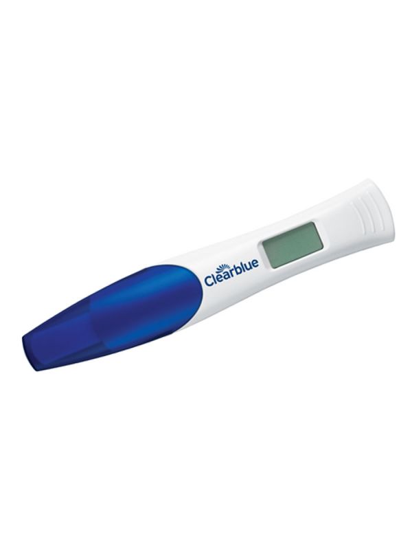 Clearblue digitaalinen raskaustesti. Digitaalinen raskaustesti joka näyttää 99 % varmuudella oletko raskaana. Raskaustesti kertoo selkeästi sanallisen tuloksen. Tämän lisäksi testi näyttää raskausviikot.