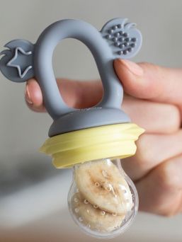 Cherub Baby - Fresh Food Feeder vauvalle - Lemon/Grey