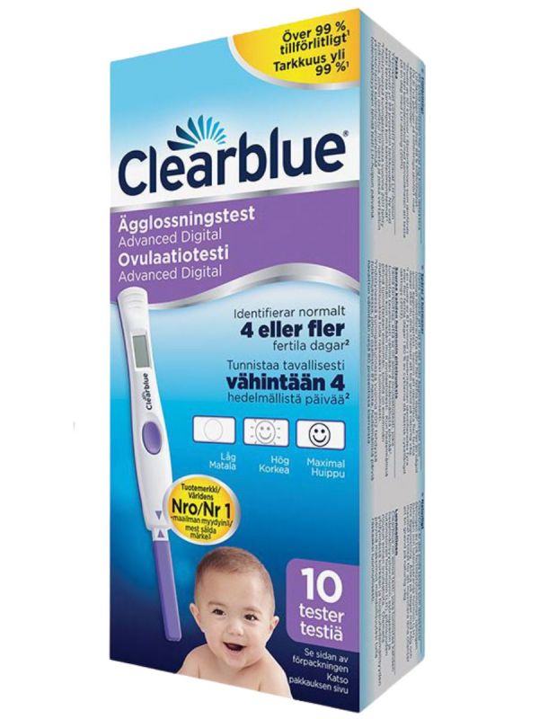 Clearblue Dual Hormone ovulaatiotesti 10 kpl