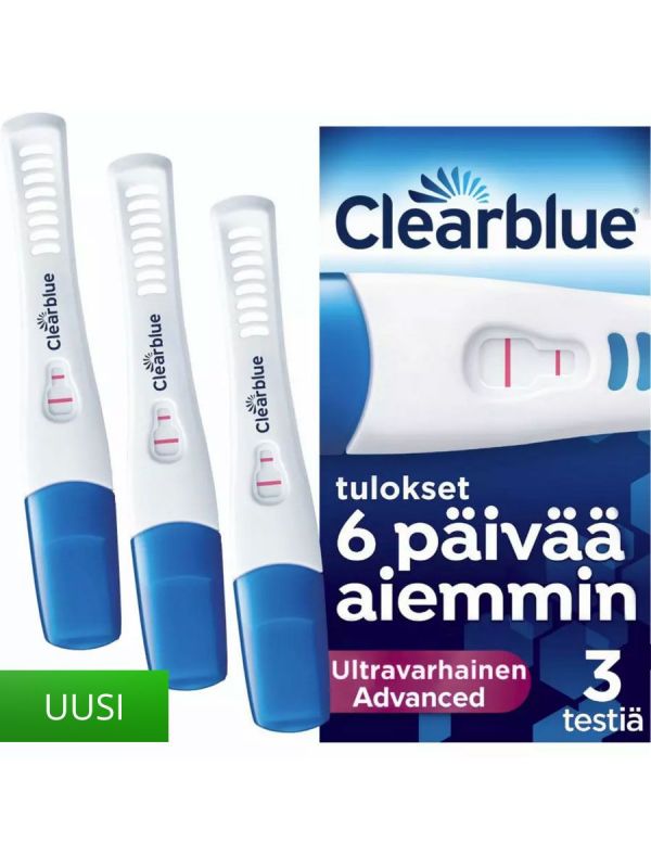 Clearblue Ultra Early Advanced raskaustesti - 3 kpl