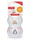 Nalle Puh NUK silikonitutti, 2-pack.