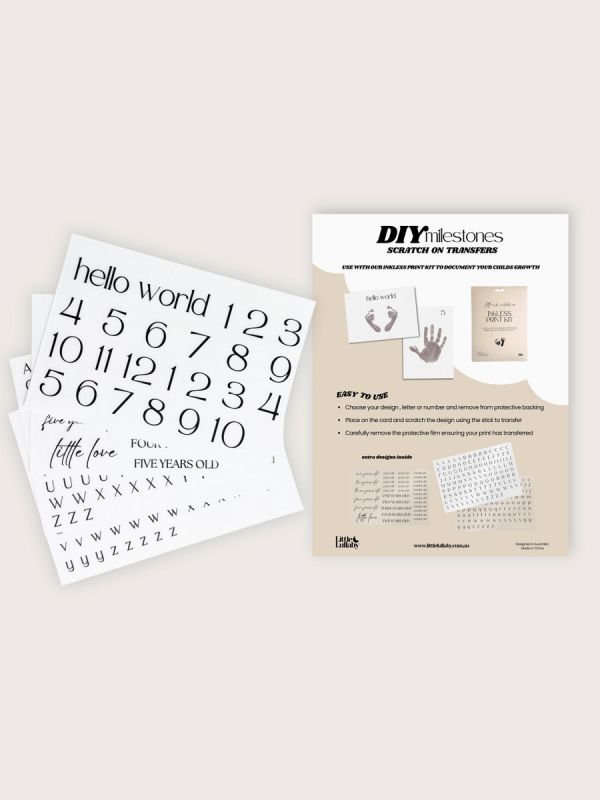 DIY Milestone Siirtokuvat – Tee itse vauvan kuukausi- ja vuosikuvat