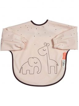 Done By Deer - Pitkähihainen ruokalappu - Dreamy dots Powder