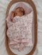 Dusty Rose vauvan kapalo – pehmeä ja hengittävä baby wrap vastasyntyneelle