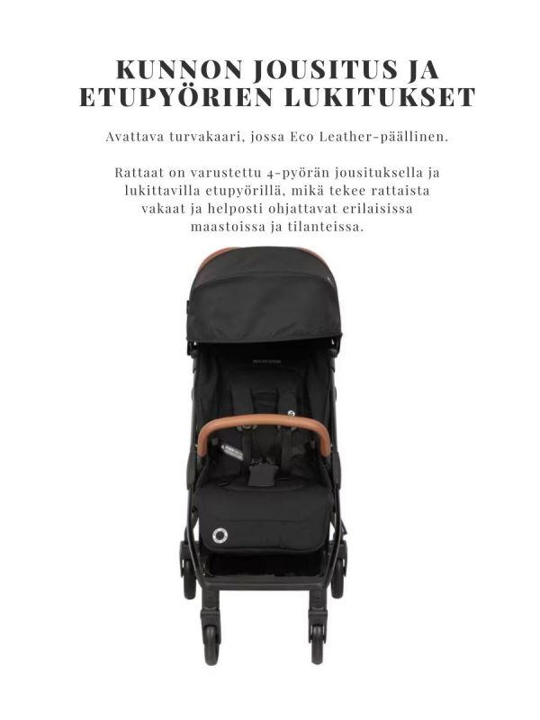 Maxi-Cosi Matkarattaat EVA, Essential Black