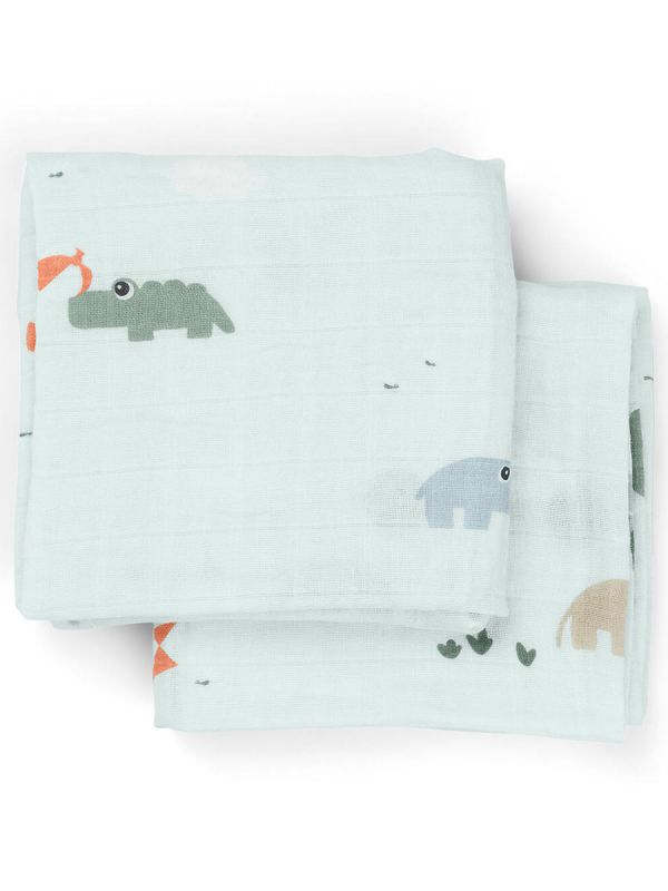 Harsoliina 2-pack 70x70 - Playground Blue - Done By Deer