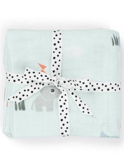 Harsoliina 2-pack 70x70 - Playground Blue - Done By Deer
