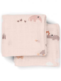 Harsoliina 2-pack 70x70 - Playground Powder - Done By Deer