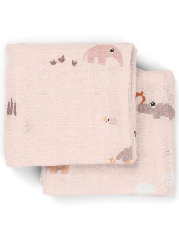 Harsoliina 2-pack 70x70 - Playground Powder - Done By Deer