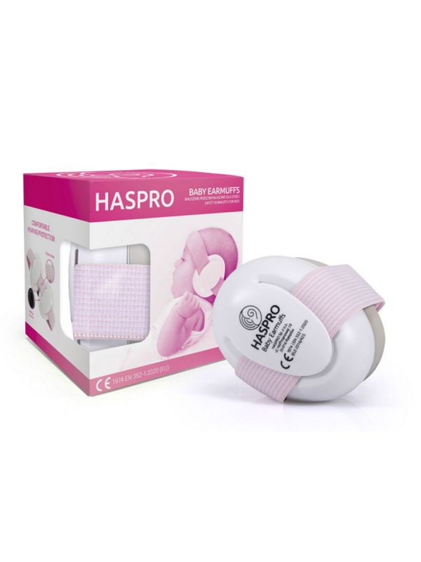 Haspro BABY lapsen 0-3 v kuulosuojaimet, pinkki
