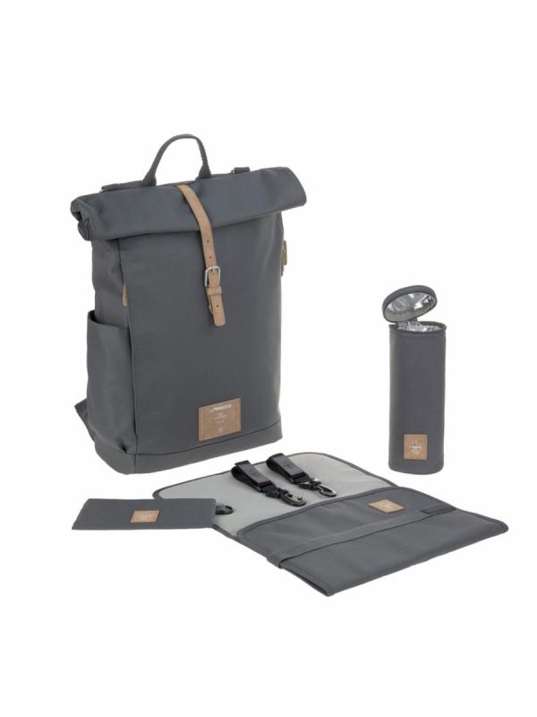 Lässig - Hoitolaukku Rolltop Backpack, Anthracite