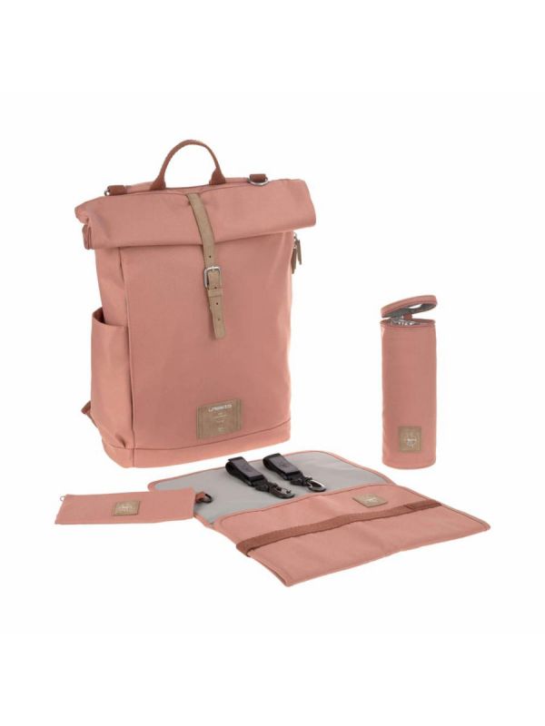 Lässig - Hoitolaukku Rolltop Backpack, Cinnamon