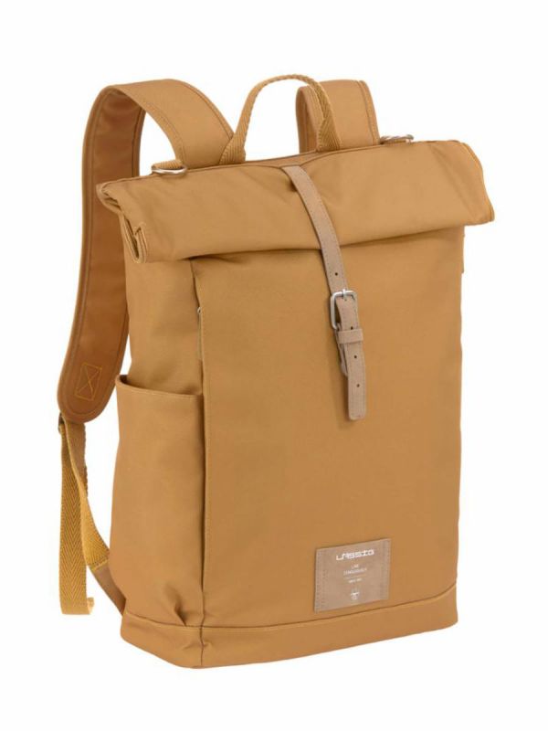 Lässig - Hoitolaukku Rolltop Backpack, Curry