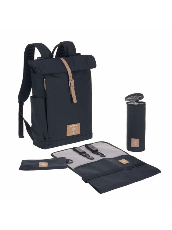 Lässig - Hoitolaukku Rolltop Backpack, Nightblue