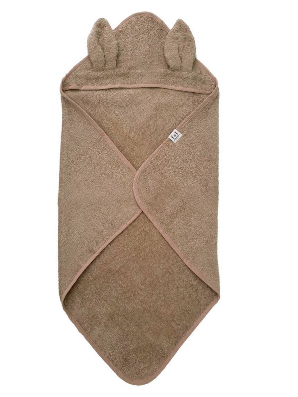 Huppupyyhe lapselle, pupunkorva warm taupe