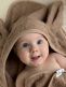 Huppupyyhe lapselle, pupunkorva warm taupe