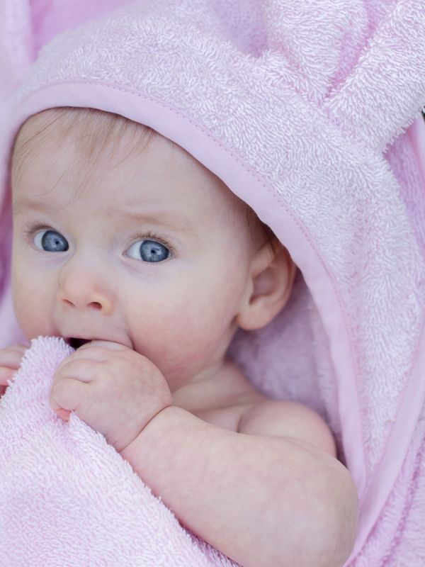 Huppupyyhe lapselle, pupunkorva pinkki