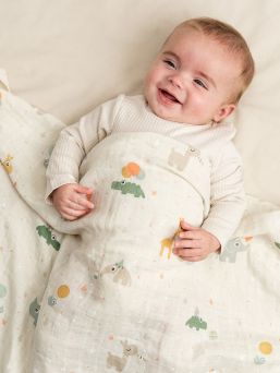 Iso harsoviltti 120x120 Celebration Sand - Done By Deer