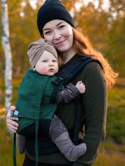 Wompat ILO kantorepun voi ottaa käyttöön heti vauvan synnyttyä, ja reppua säädetään suuremmaksi vauvan kasvaessa.