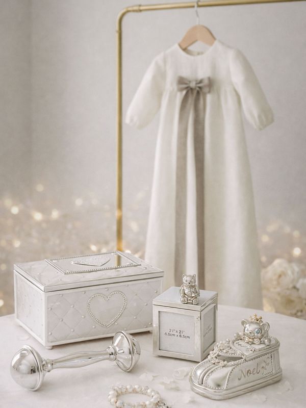 Kastemekko pellava – Ajaton ja käsintehty kastemekko vauvalle