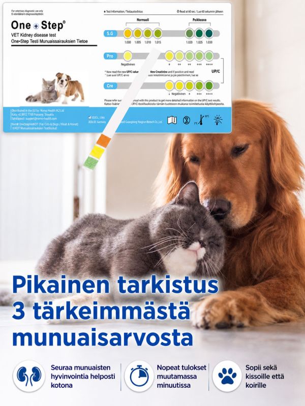 Kidney Check Munuaistesti eläimille 1 kpl