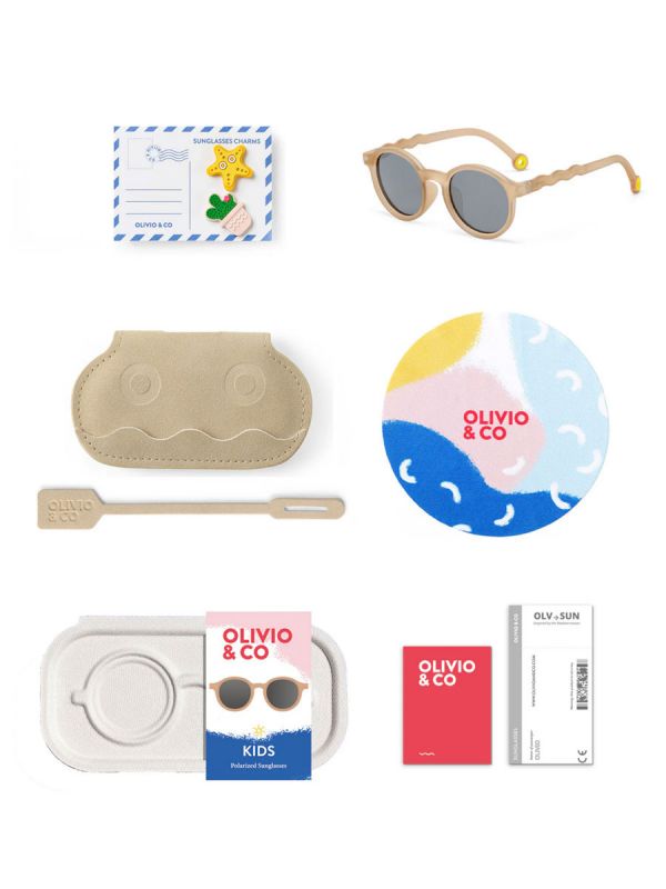 Olivio&Co Lasten Aurinkolasit Kids 3-5v, Oval Sand Beige