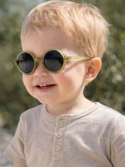 KiETLA WOAM lasten aurinkolasit 2-4v – pyöreät UV400, olive