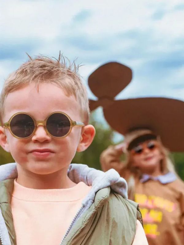 KiETLA WOAM lasten aurinkolasit 4-6 v – pyöreät UV400, brown