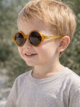 KiETLA WOAM lasten aurinkolasit 4-6 v – pyöreät UV400, brown