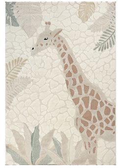 Kirahvi lastenhuoneen matto 120 × 70 cm