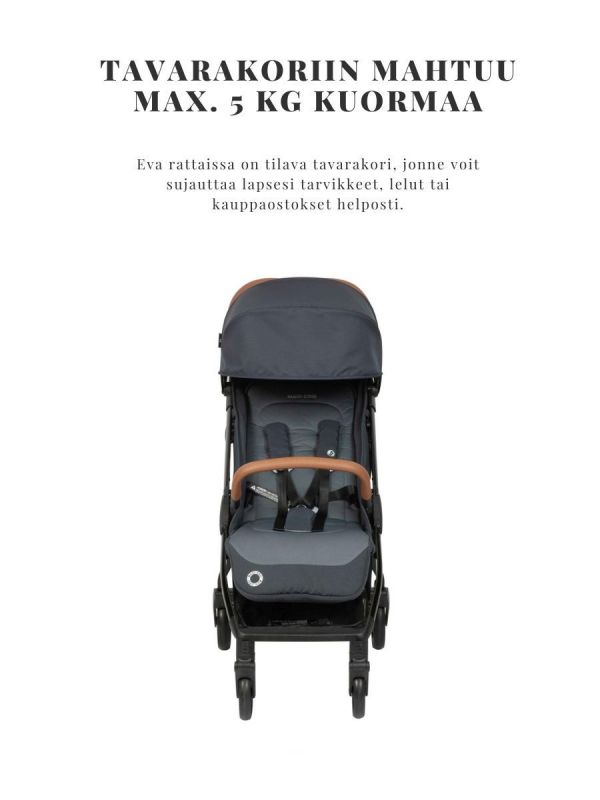 Maxi-Cosi Matkarattaat EVA, Essential Graphite