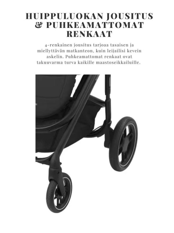 Maxi-Cosi Plaza Plus Yhdistelmävaunut, Essential Graphite