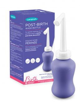 Lansinoh Post-Birth-Pesupullo - Lempeä suihkuvirtaus puhdistaa hellävaraisesti ja rauhoittaa oloa synnytyksen jälkeen.