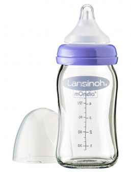 Lansinoh - lasinen tuttipullo 160ml, 0kk+