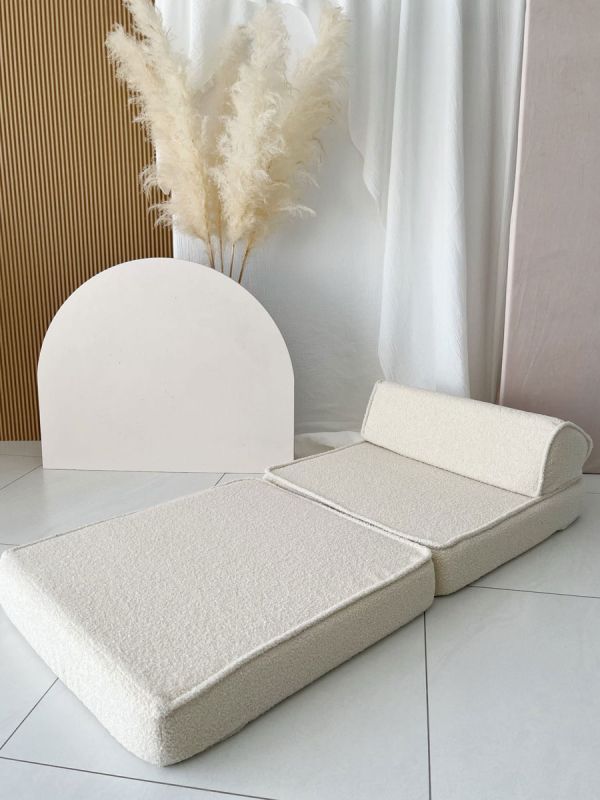 Lasten lepotuoli / sohva 3in1, Bouncle cream 