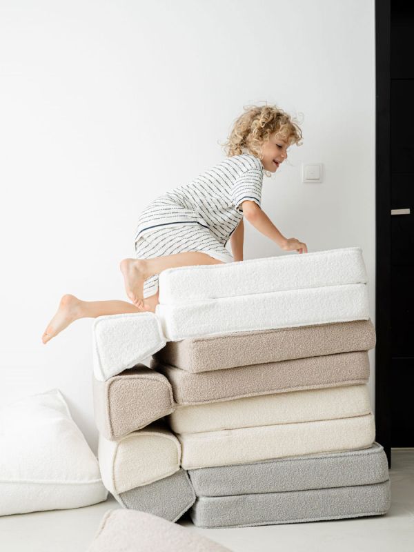 Lasten lepotuoli / sohva 3in1, Bouncle cream 