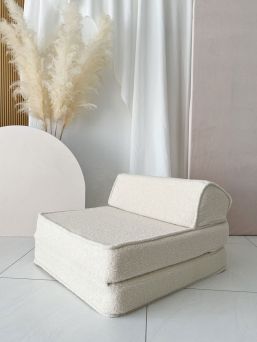 Lasten lepotuoli / sohva 3in1, Bouncle cream 