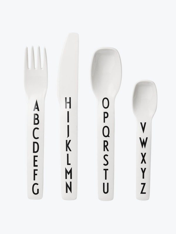 Design Letters lasten ruokailuvälineet ABC