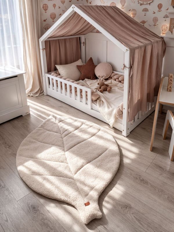 Leaf Bouclé leikkimatto vauvalle ja lastenhuoneeseen