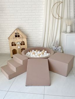 Leikkimoduuli + Pallomeri, Beige